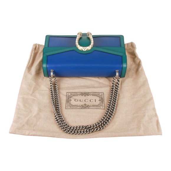 Authentic Gucci Limited Edition Green and Blue Dionysus Shoulder Bag - Picture 4 of 16